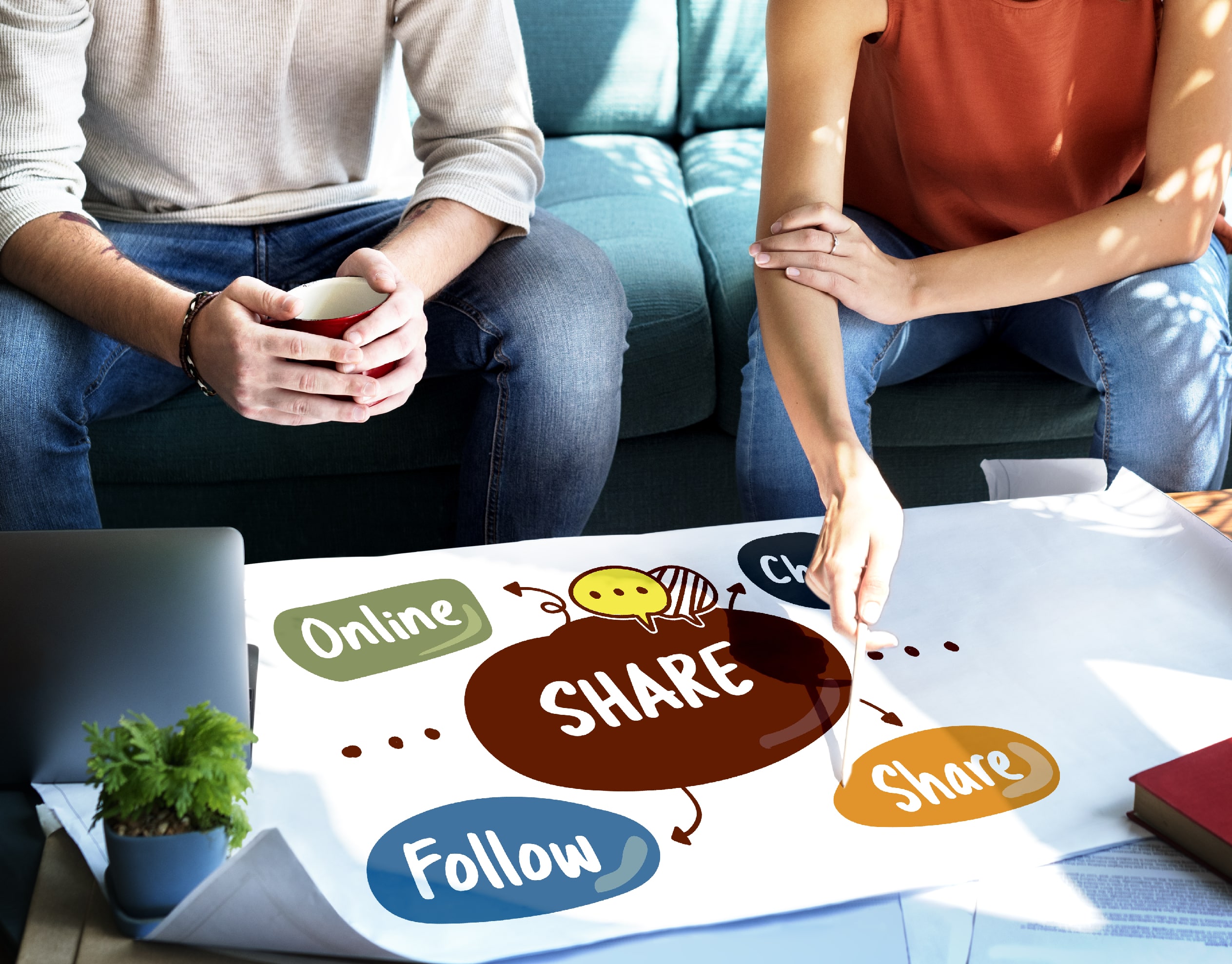 Social Media Word Diagram Concept