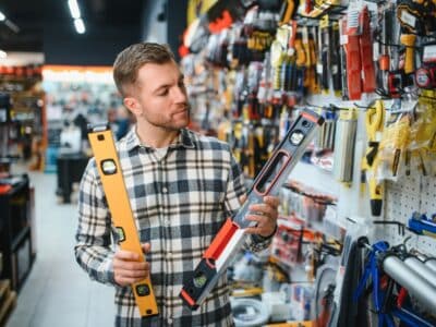 A,Male,Buyer,In,A,Modern,Hardware,Store.,A,Large