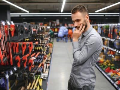 A,Buyer,In,A,Hardware,Store,,Concept,Home,Renovation.