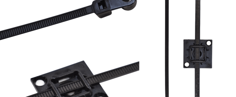 Mounting Hole Cable Ties and Mounting Pads